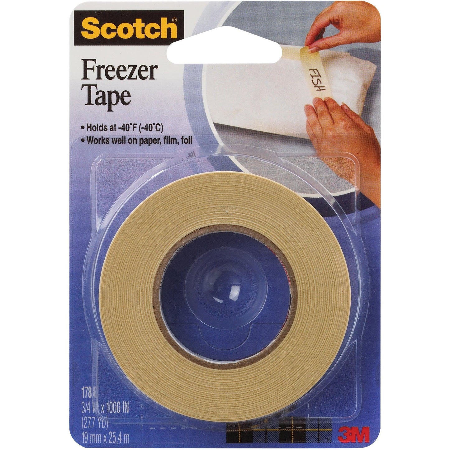 3/4 x 1000" 3M™ 178 Freezer Tape - T934178