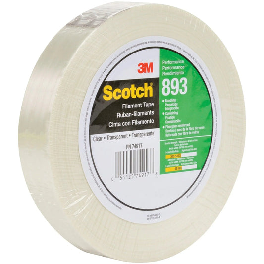 3/4" x 60 yds. Scotch® Filament Tape 893 - T914893 Box Packaging Partner