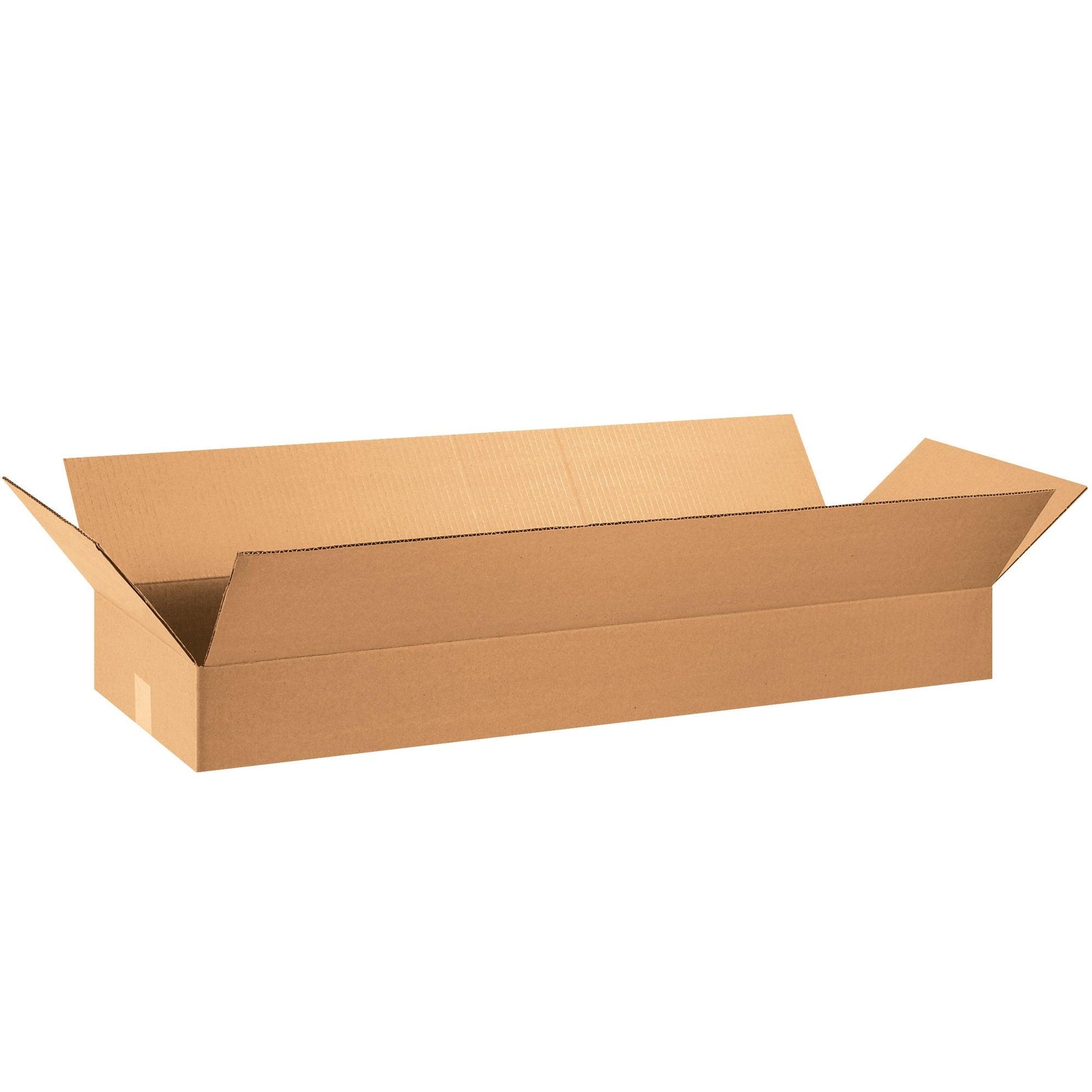 36 x 12 x 4" Flat Corrugated Boxes - 36124