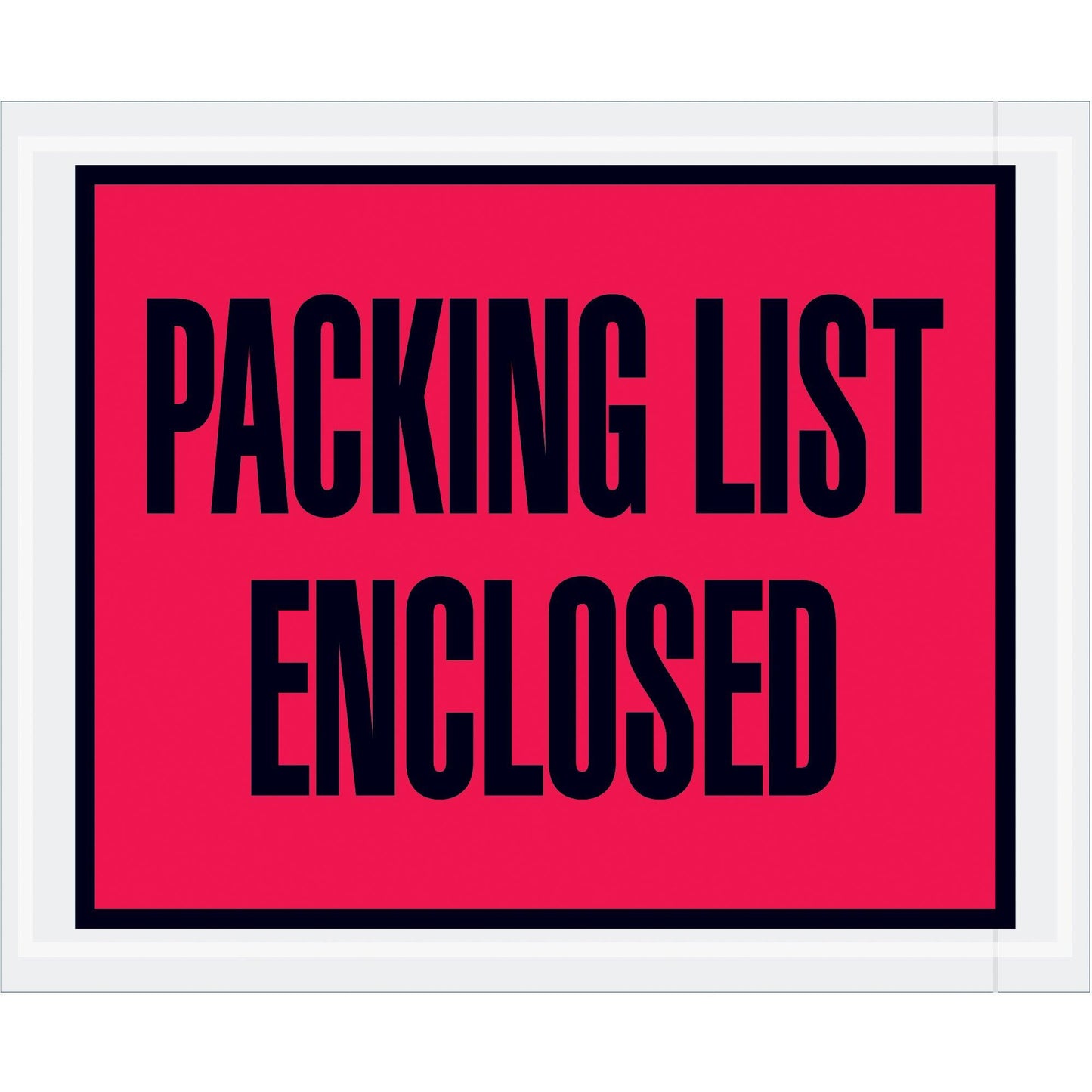 4 1/2 x 5 1/2" Red "Packing List Enclosed" Envelopes - PL402