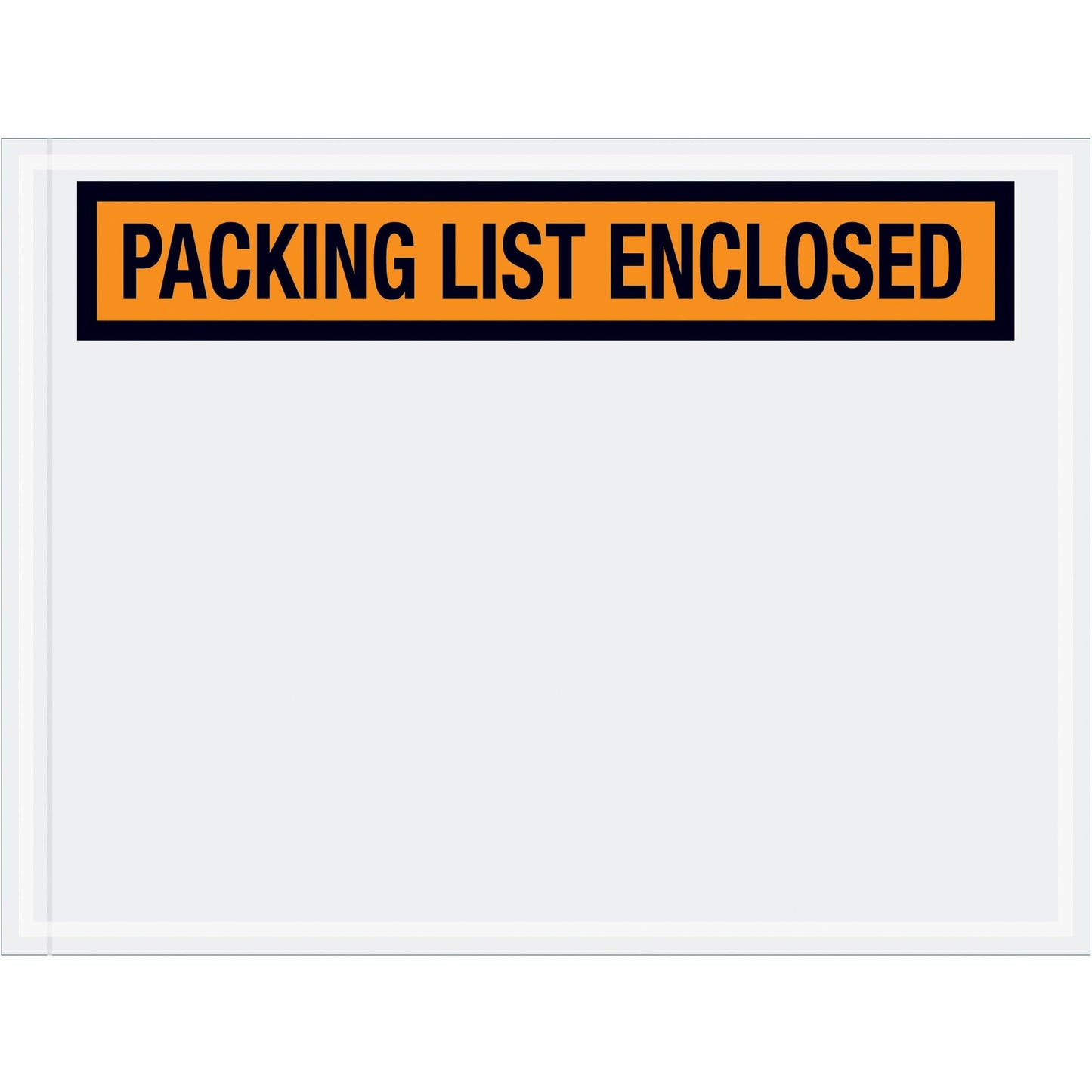 4 1/2 x 6" Orange "Packing List Enclosed" Envelopes - PL442