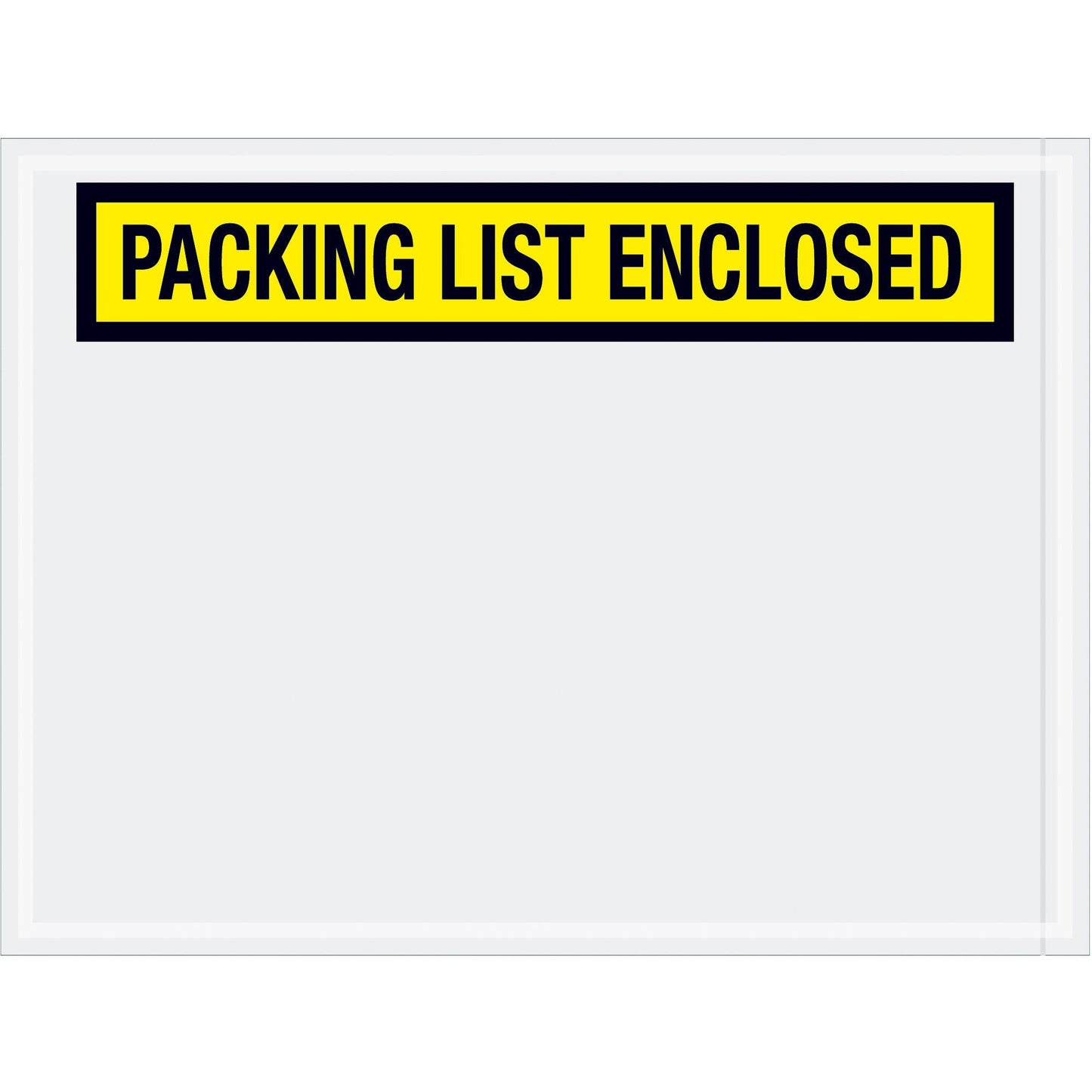 4 1/2 x 6" Yellow "Packing List Enclosed" Envelopes - PL441