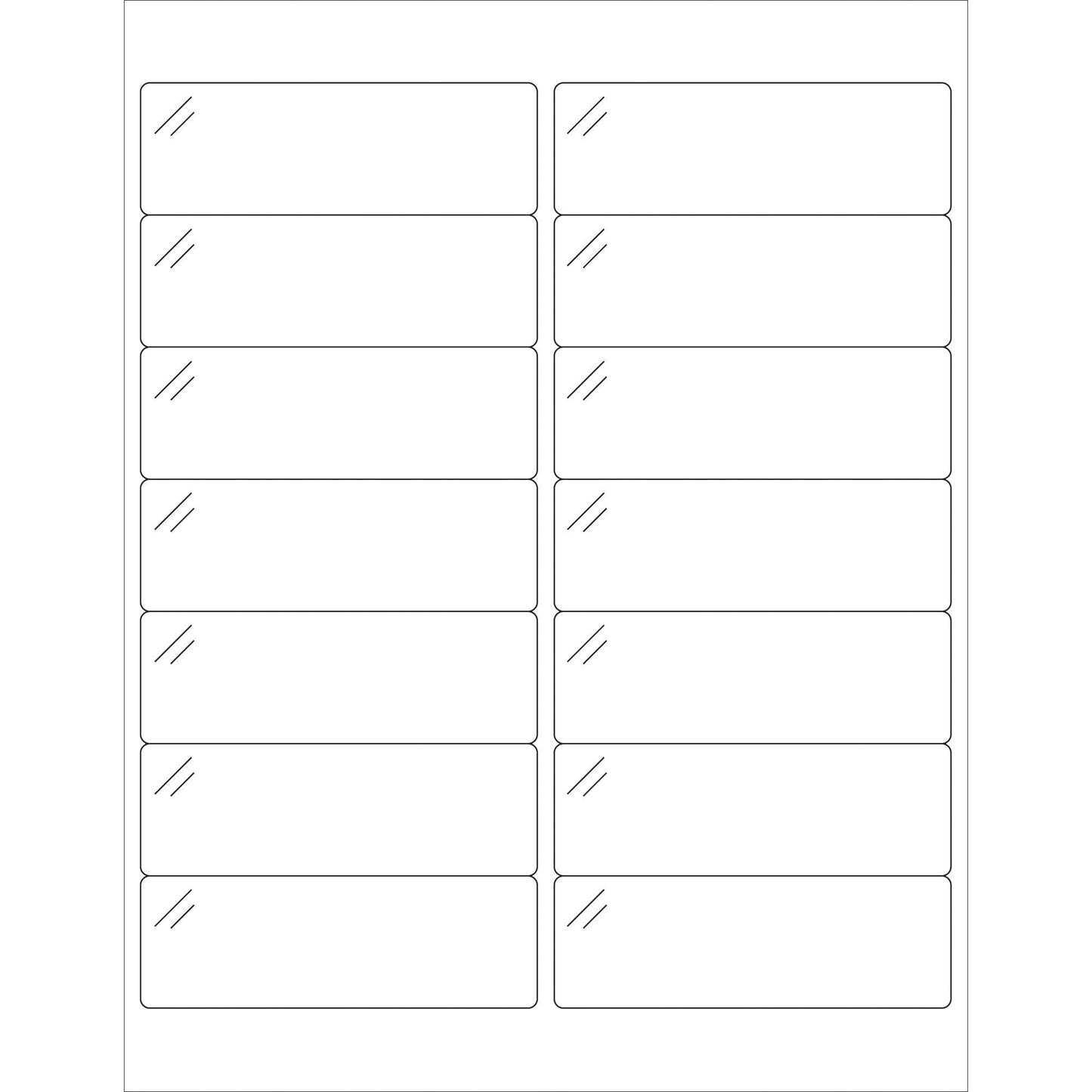 4 x 1 1/3" Pure Clear Rectangle Laser Labels - LL237CC