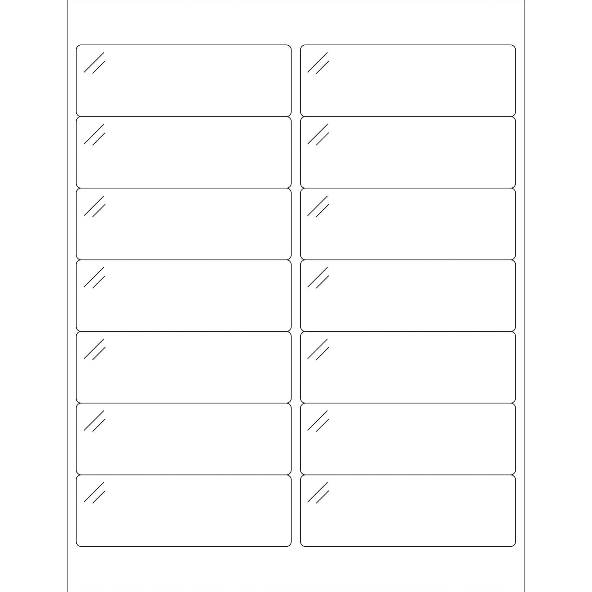 4 x 1 1/3" Pure Clear Rectangle Laser Labels - LL237CC