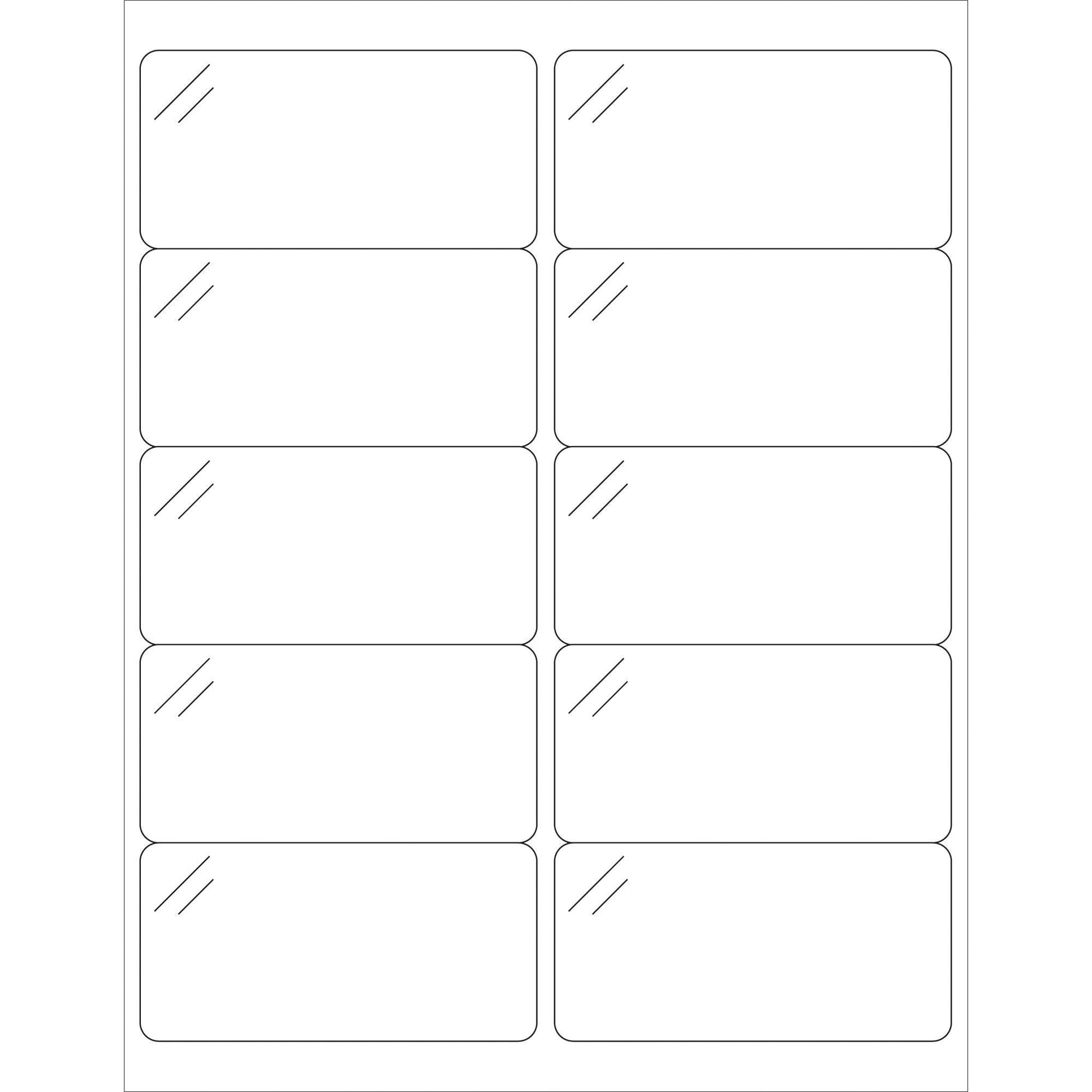 4 x 2" Pure Clear Rectangle Laser Labels - LL238CC