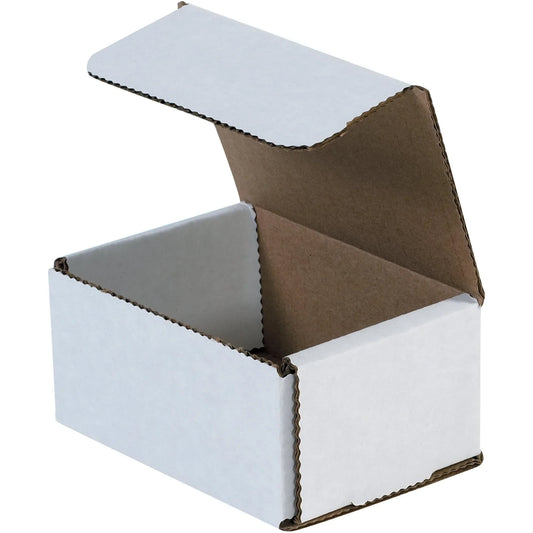 4 x 3 x 2" White Corrugated Mailers - M432 Box Packaging Partner