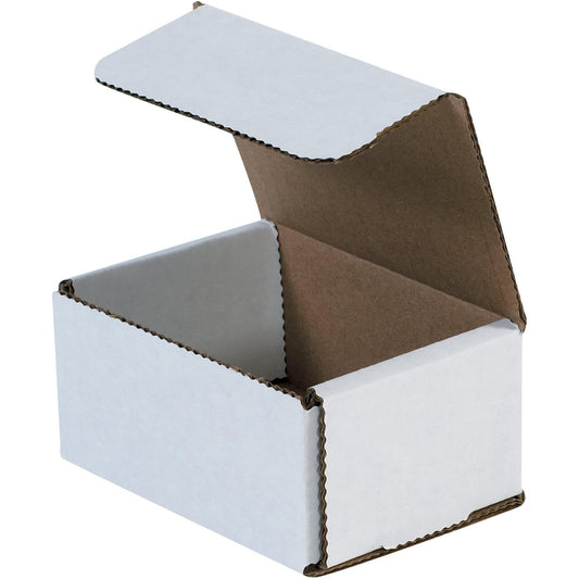 4 x 3 x 2" White Corrugated Mailers - M432