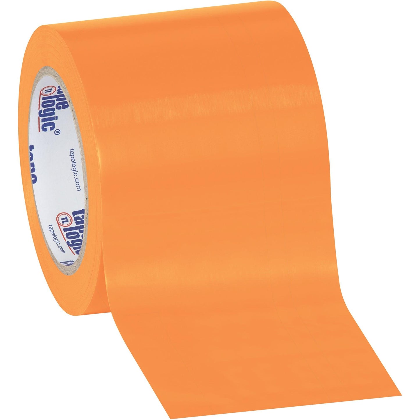 4" x 36 yds. Orange Tape Logic® Solid Vinyl Safety Tape - T9436O