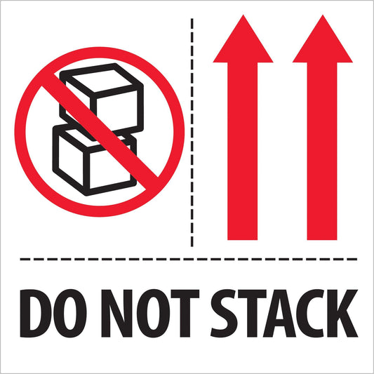 4 x 4" - "Do Not Stack" Labels - IPM324