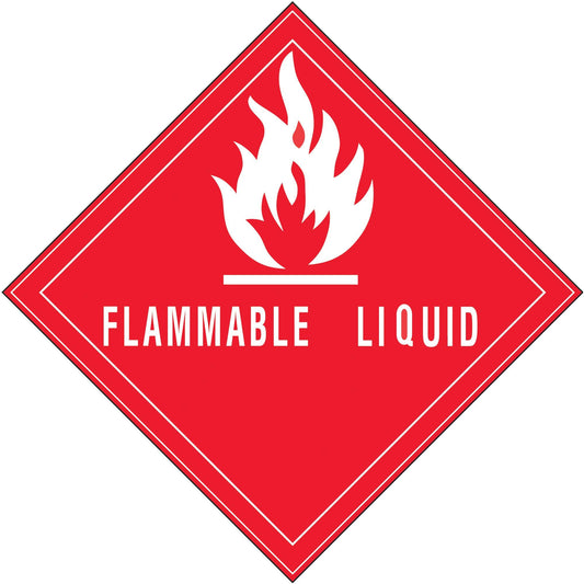 4 x 4" - "Flammable Liquid" Labels - DL5780