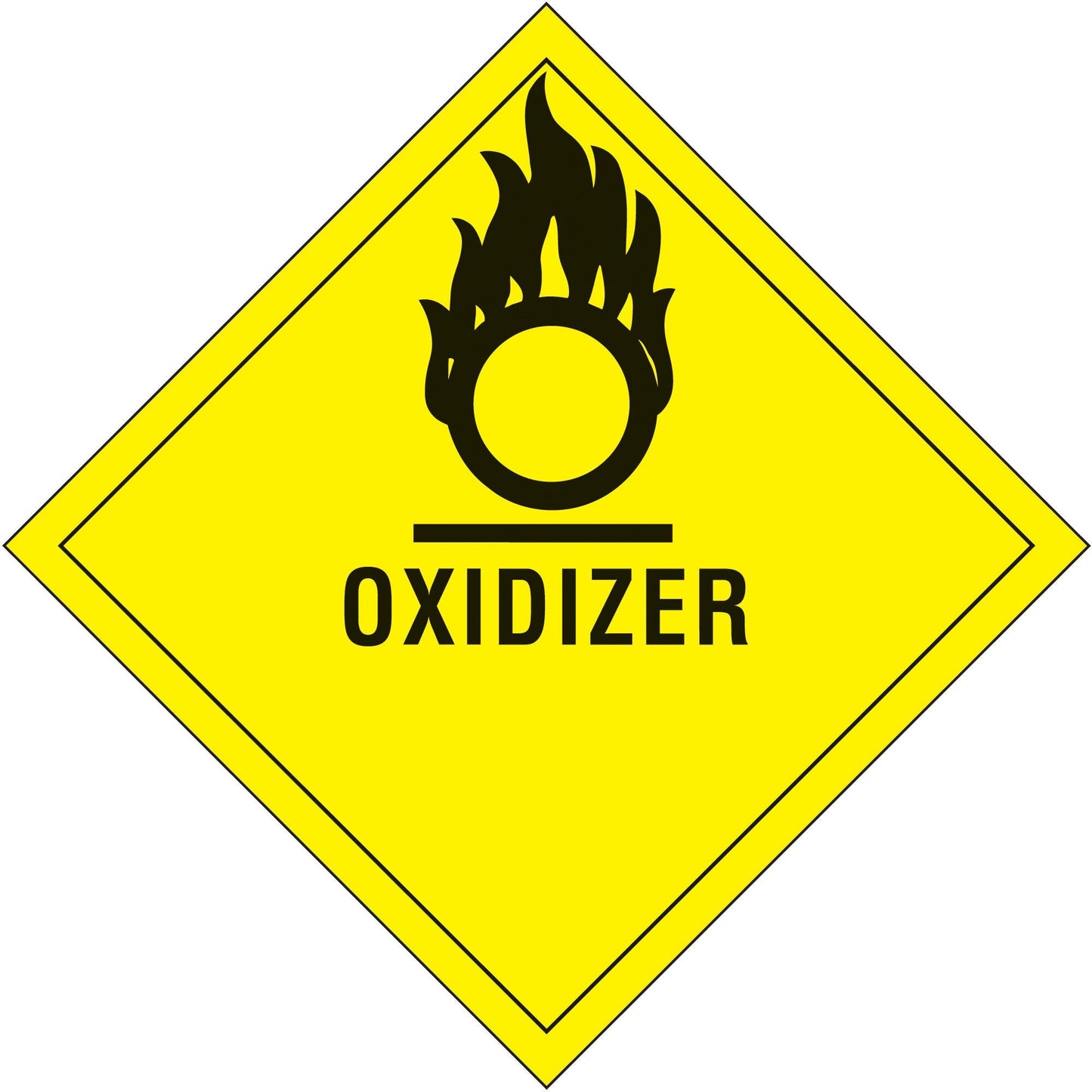 4 x 4" - "Oxidizer" Labels - DL5820