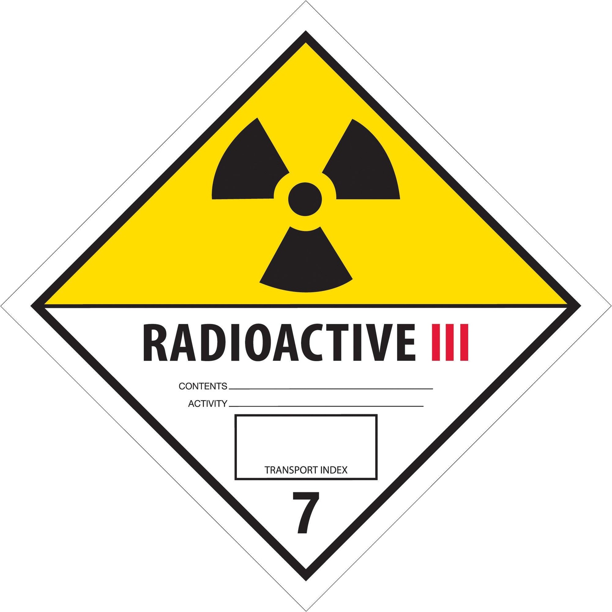 4 x 4" - "Radioactive III" Labels - DL5243