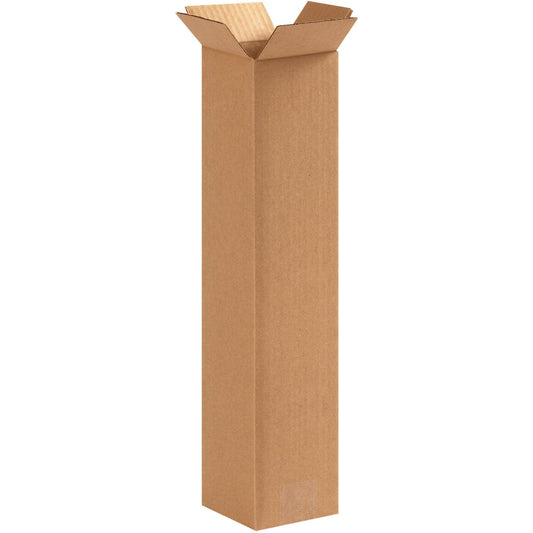 4 x 4 x 18" Tall Corrugated Boxes - 4418