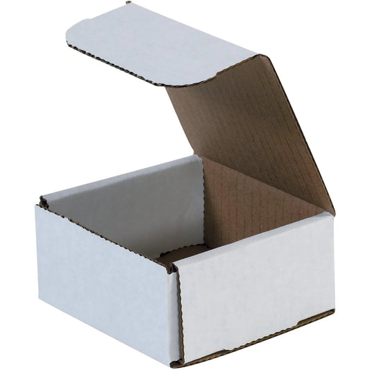 4 x 4 x 2" White Corrugated Mailers - M442 Box Packaging Partner