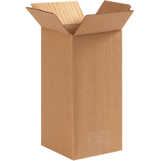 4 x 4 x 8" Tall Corrugated Boxes - 448
