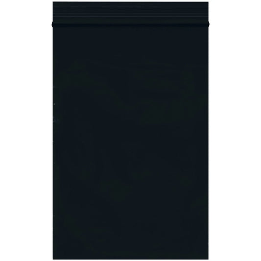 4 x 6" - 2 Mil Black Reclosable Poly Bags - PB3565BK Box Packaging Partner