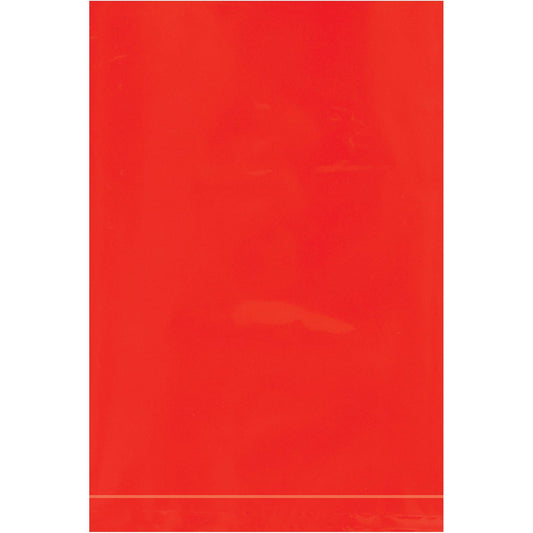 4 x 6" - 2 Mil Red Flat Poly Bags - PB390R