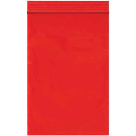 4 x 6" - 2 Mil Red Reclosable Poly Bags - PB3565R