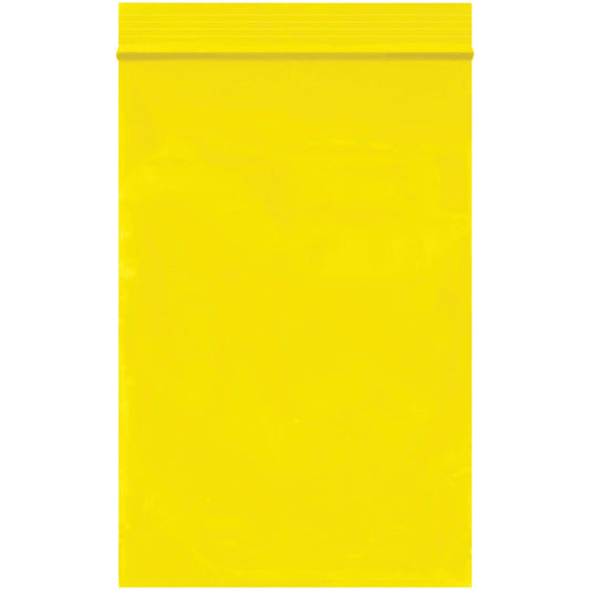 4 x 6" - 2 Mil Yellow Reclosable Poly Bags - PB3565Y