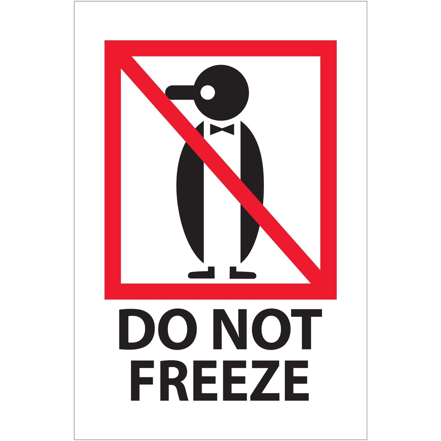 4 x 6" - "Do Not Freeze" Labels - IPM506