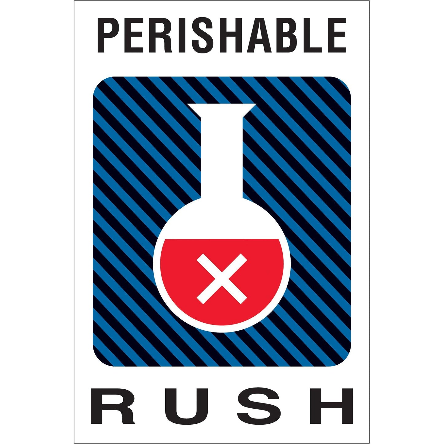 4 x 6" - "Perishable Rush" Labels - DL1600