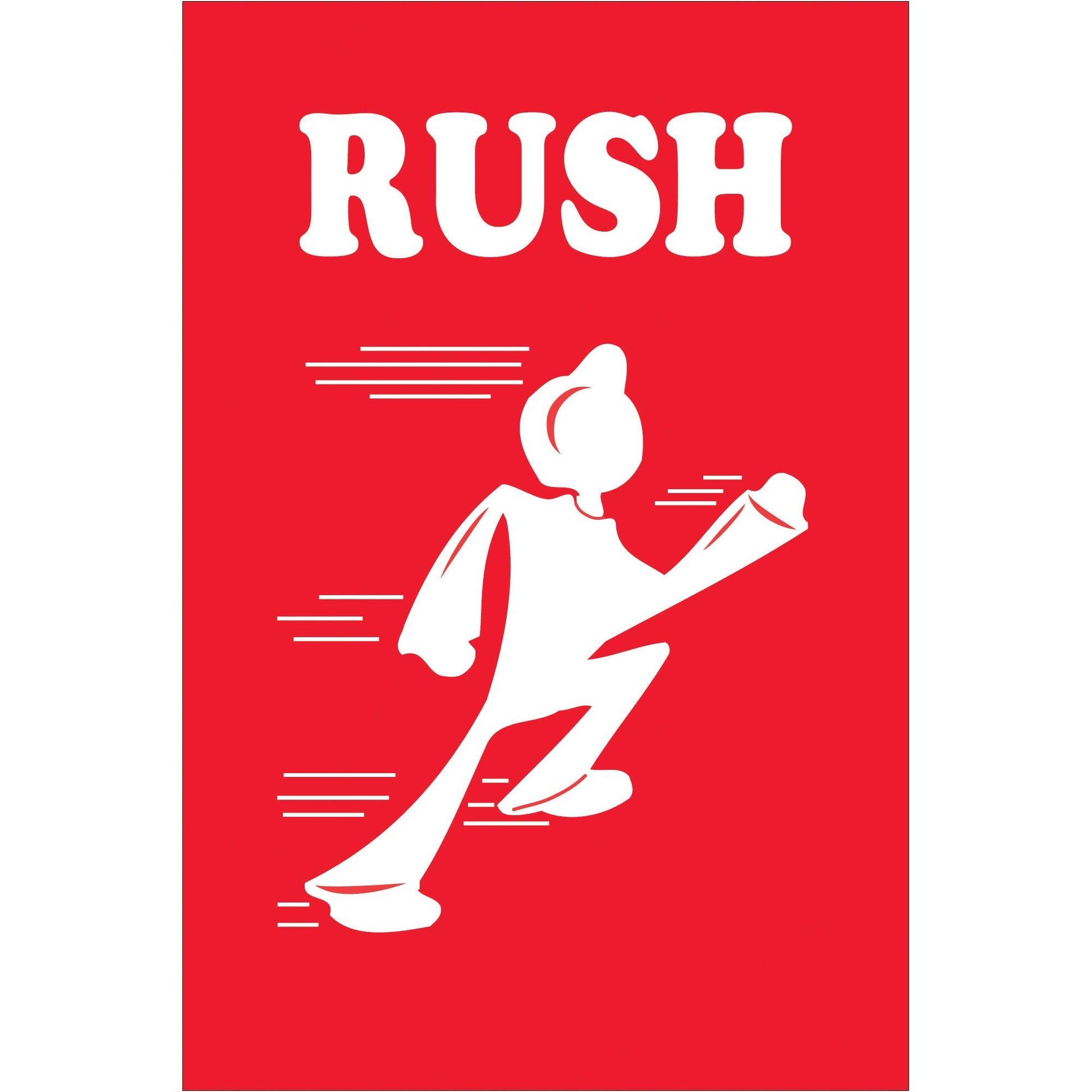 4 x 6" - "Rush" Labels - DL1440