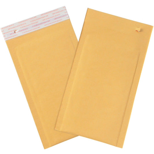 4 x 8" Kraft #000 Self-Seal Bubble Mailers w/Tear Strip - B851SSTT