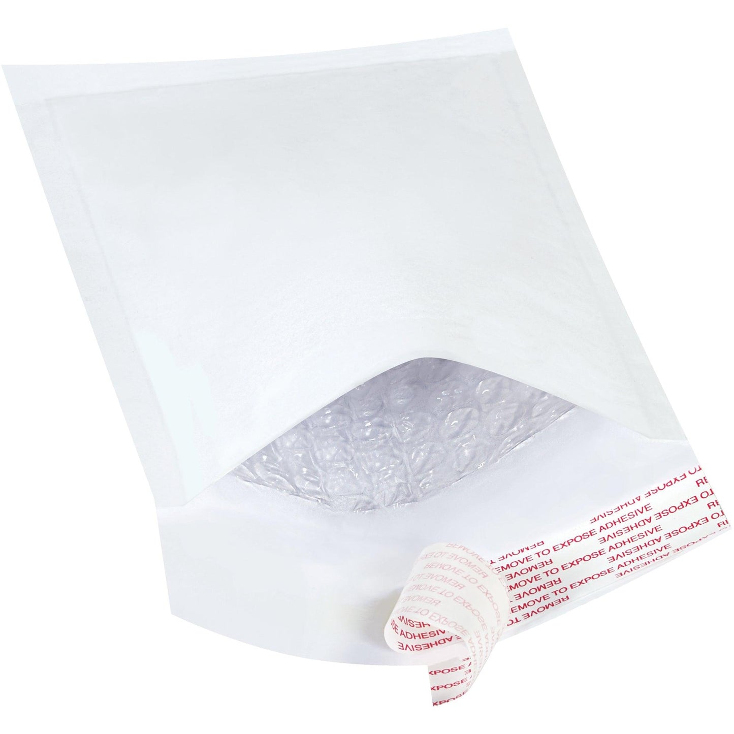 4 x 8" White #000 Self-Seal Bubble Mailers - B851WSS