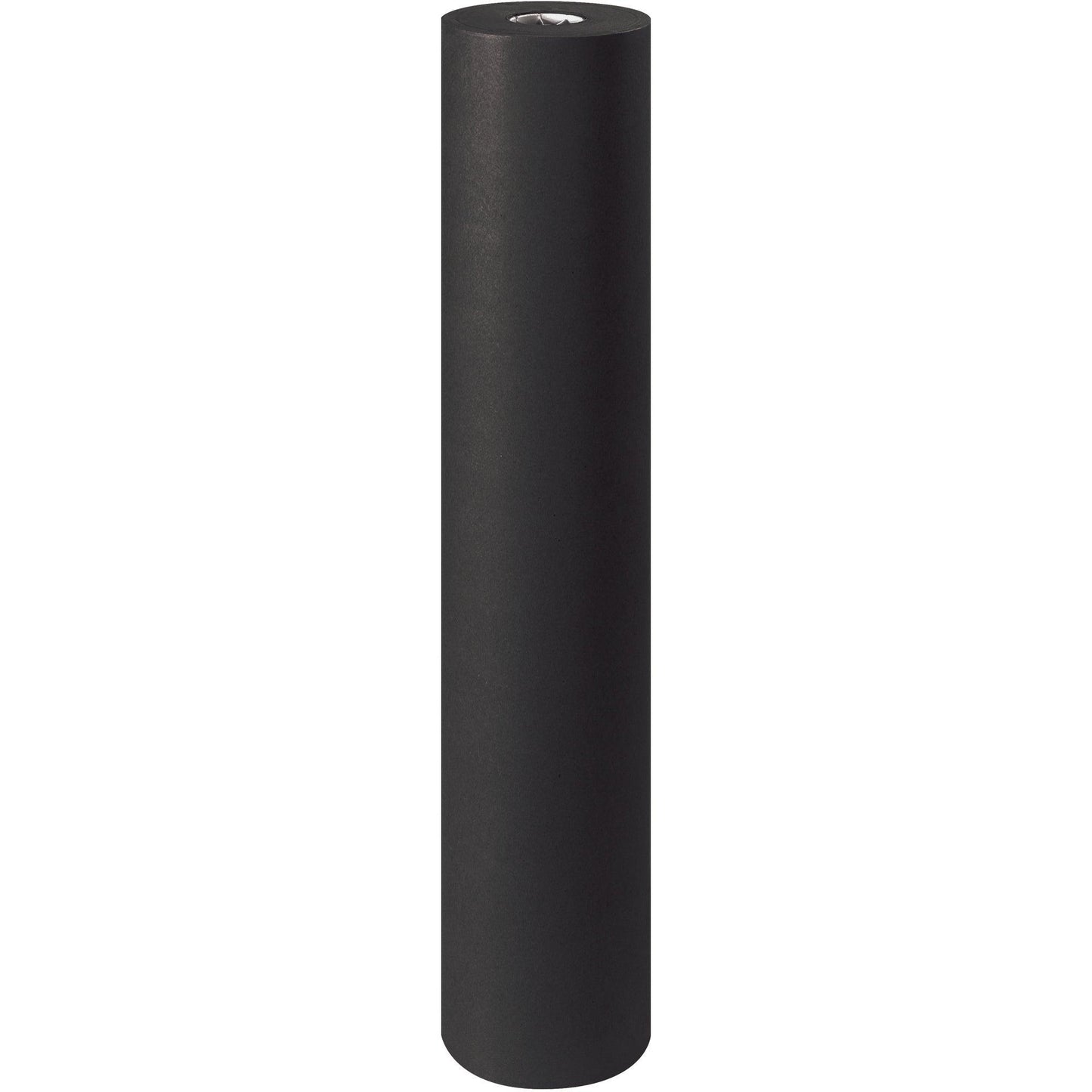 48" - 50 lb. Black Kraft Paper Rolls - KP4850BK