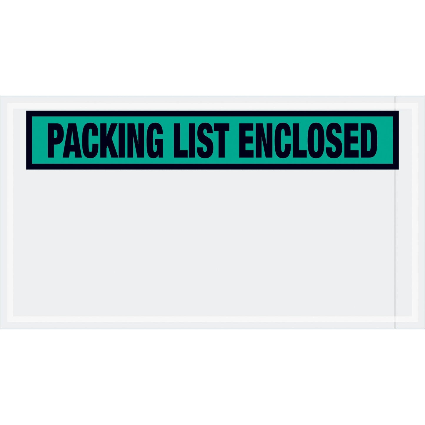 5 1/2 x 10" Green "Packing List Enclosed" Envelopes - PL432