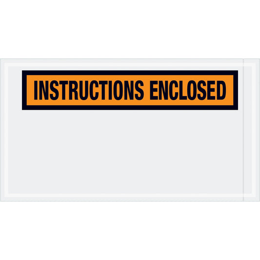 5 1/2 x 10" "Instructions Enclosed" Envelopes - PL450