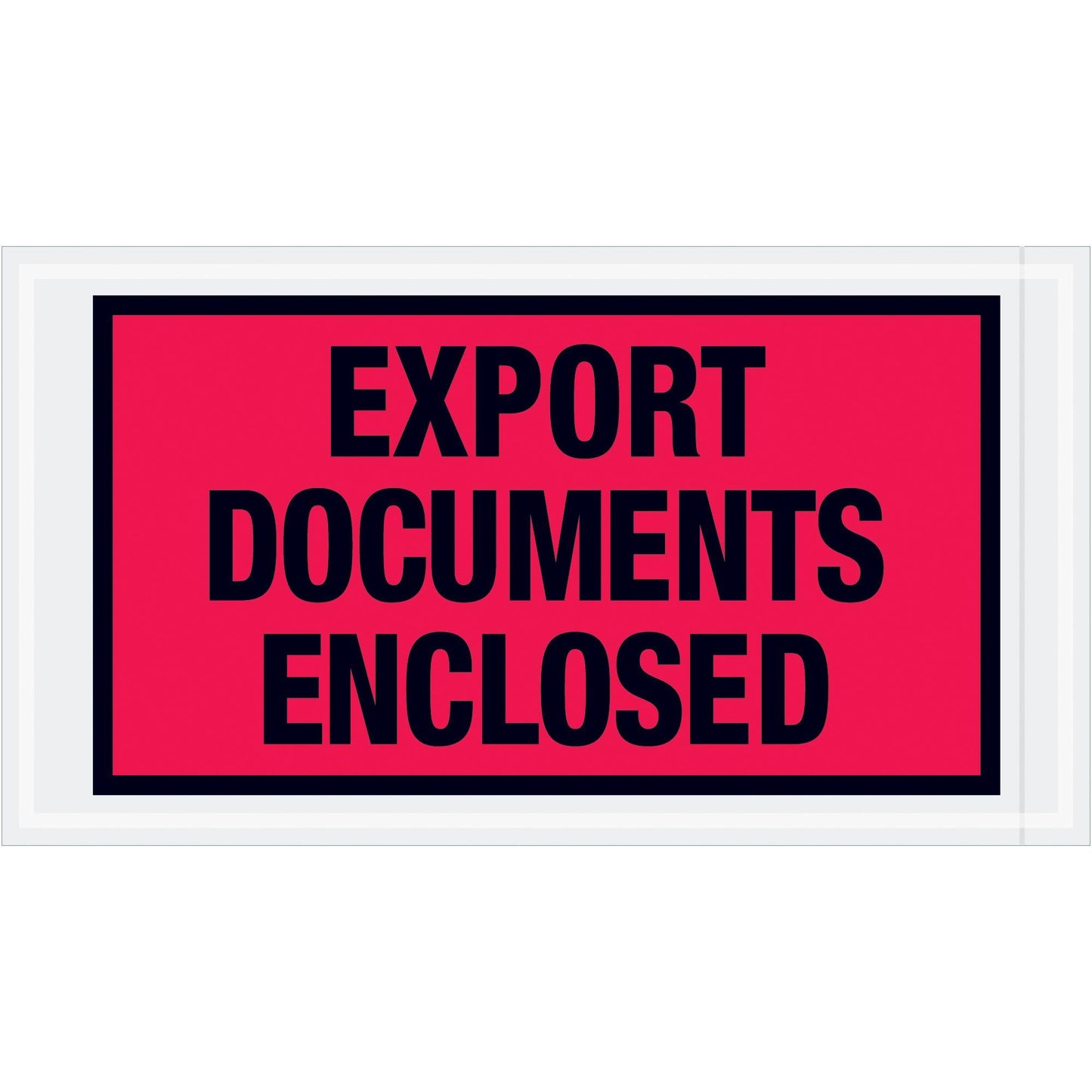 5 1/2 x 10" Red "Export Documents Enclosed" Envelopes - PL440