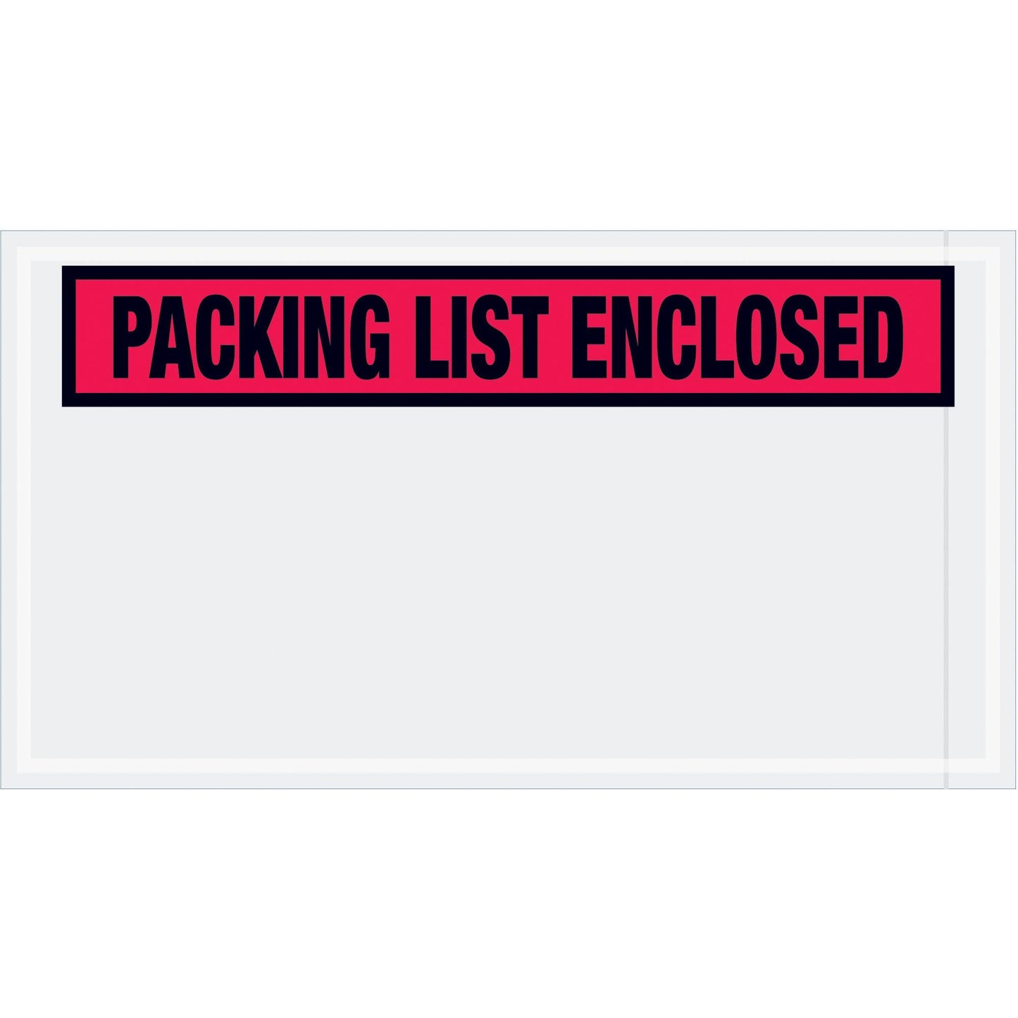 5 1/2 x 10" Red "Packing List Enclosed" Envelopes - PL446