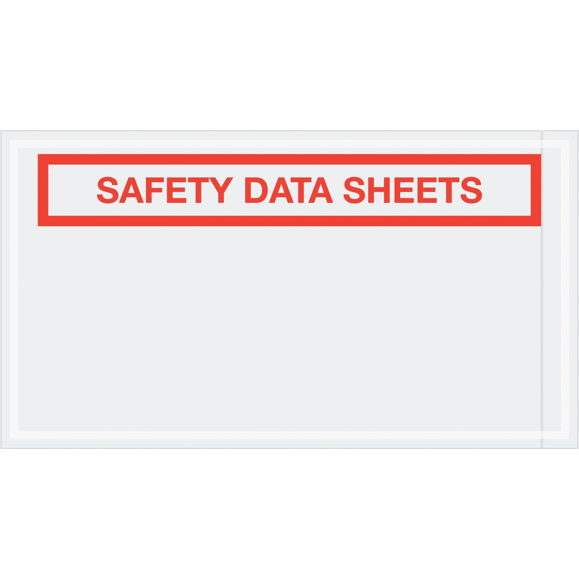 5 1/2 x 10" "Safety Data Sheets" SDS Envelopes - PL494