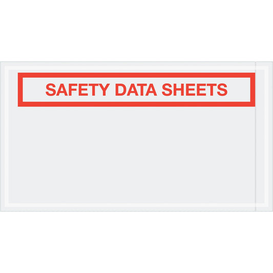 5 1/2 x 10" "Safety Data Sheets" SDS Envelopes - PL494