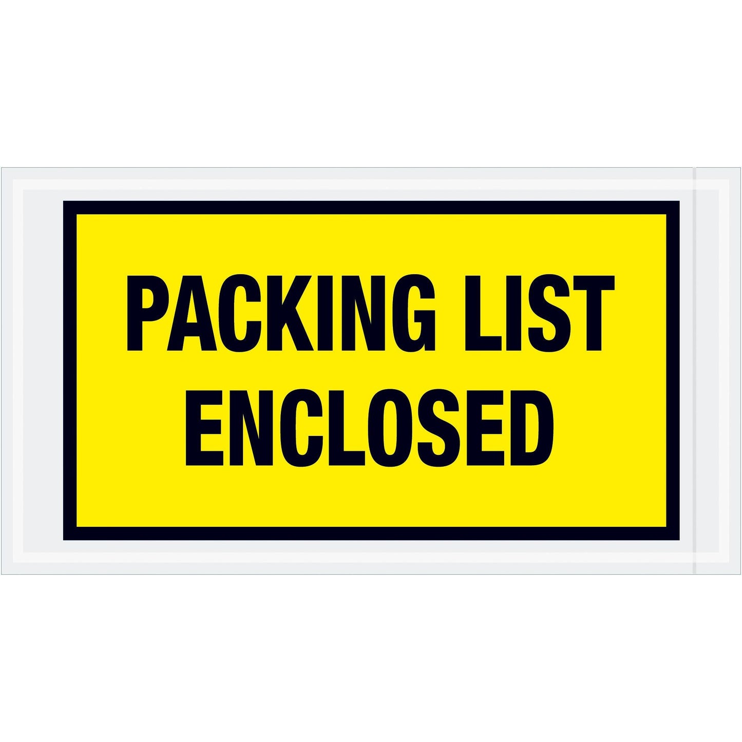 5 1/2 x 10" Yellow "Packing List Enclosed" Envelopes - PL425