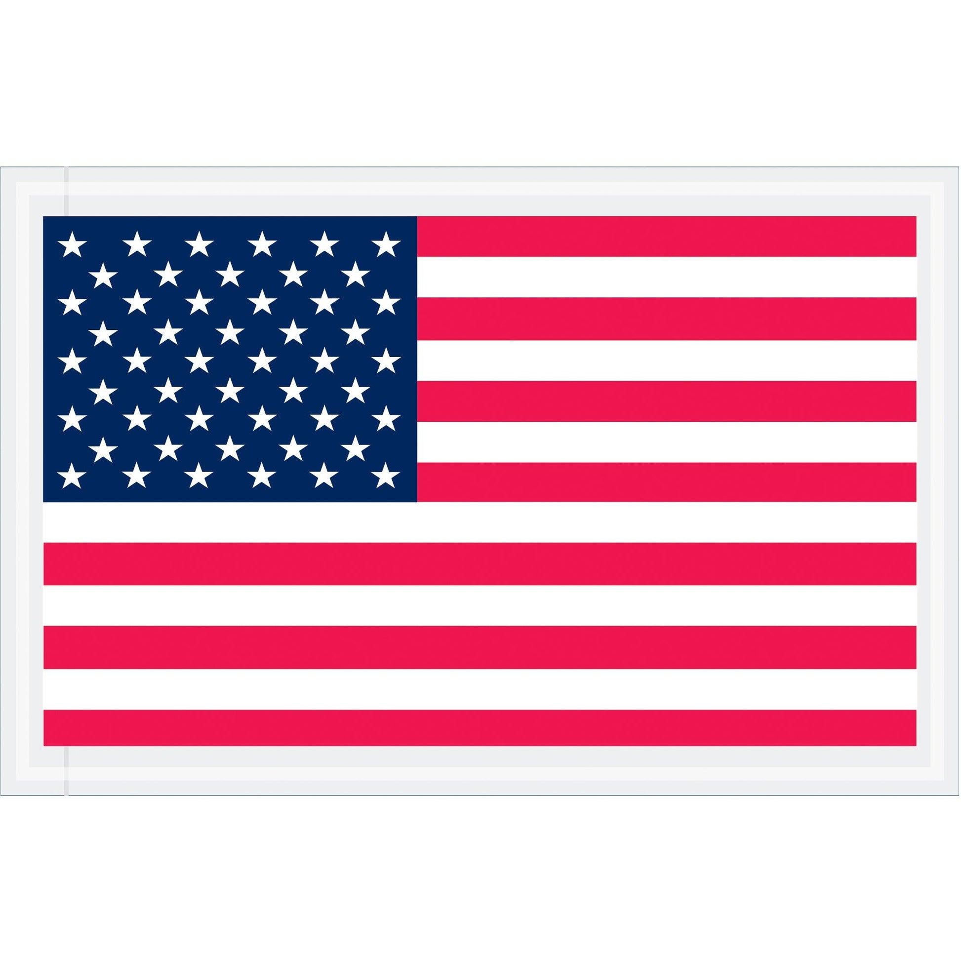 5 1/4 x 8" U.S.A. Flag Packing List Envelopes - PL424