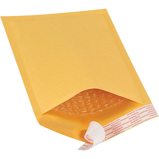 5 x 10" Kraft #00 Self-Seal Bubble Mailers - B852SS