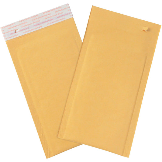 5 x 10" Kraft #00 Self-Seal Bubble Mailers w/Tear Strip - B852SSTT