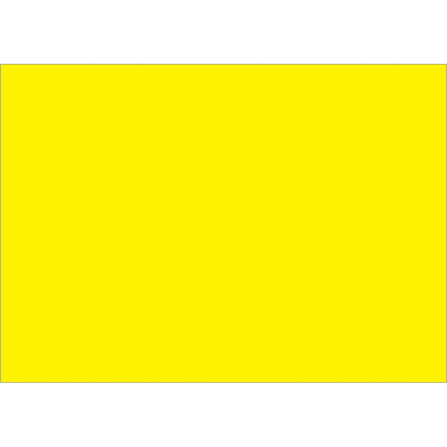 5 x 7" Fluorescent Yellow Inventory Rectangle Labels - DL639L