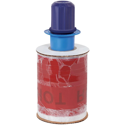 5" x 80 Gauge x 500' "RED HOT RUSH" Goodwrappers® Identi-Wrap - GOODID5RHR Box Packaging Partner