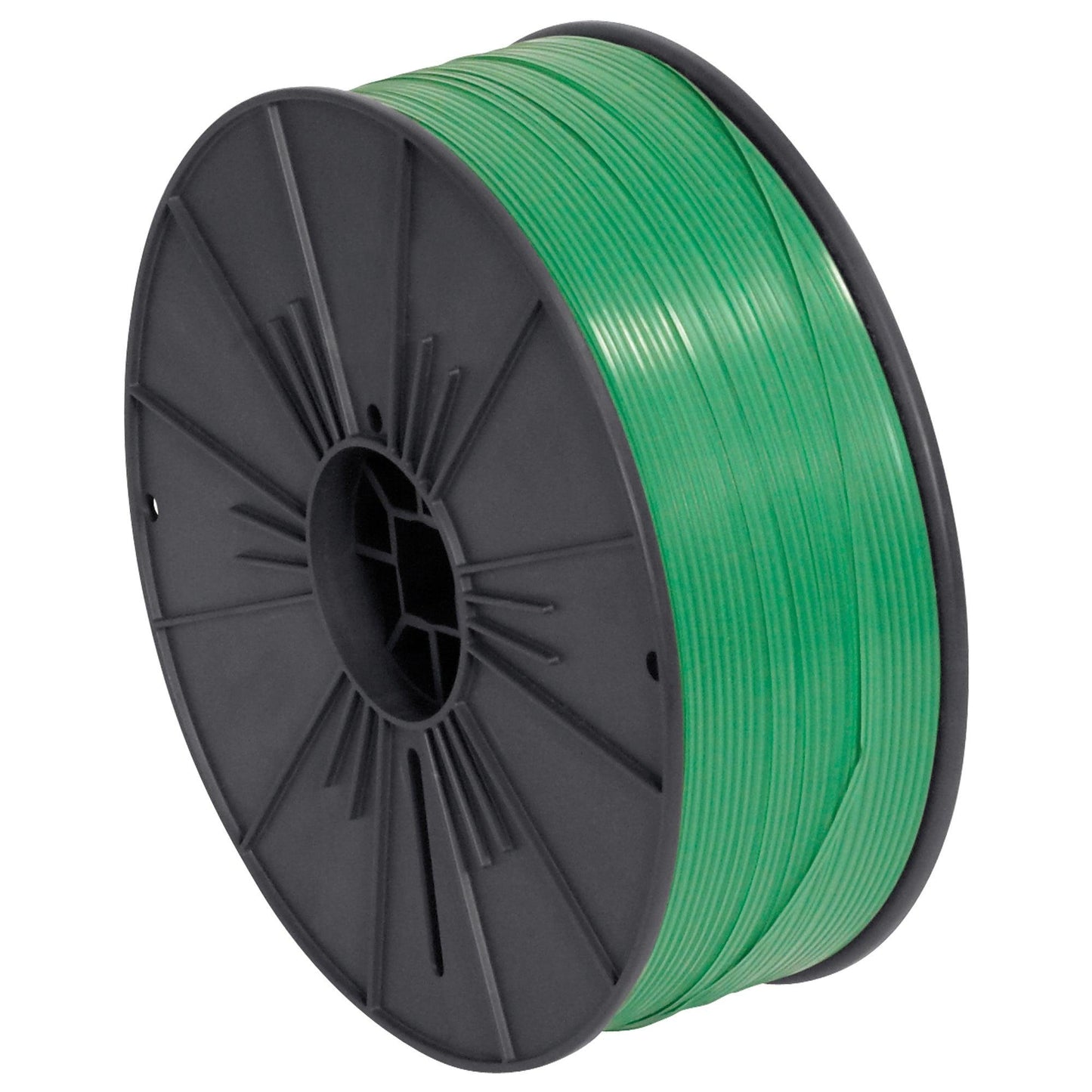 5/32" x 7000' Green Plastic Twist Tie Spool - PLTS532G