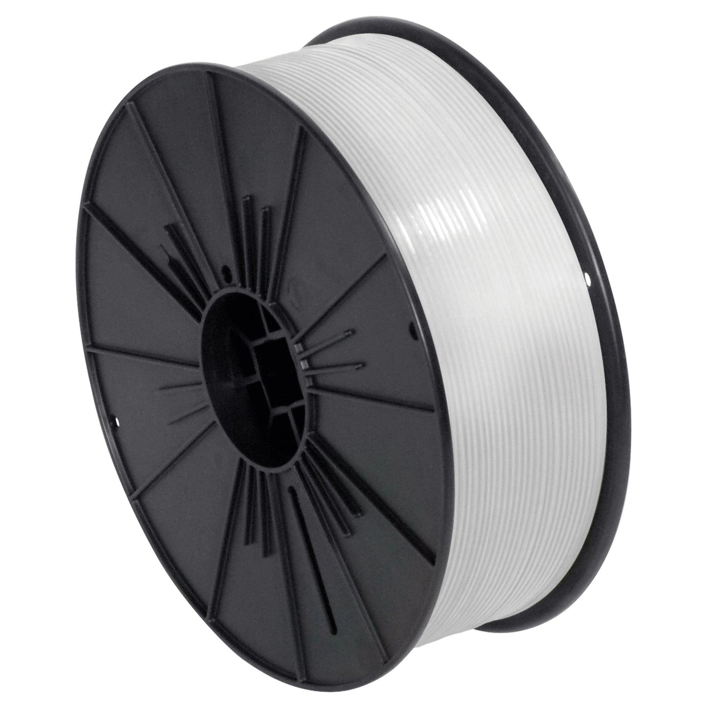 5/32" x 7000' White Plastic Twist Tie Spool - PLTS532W