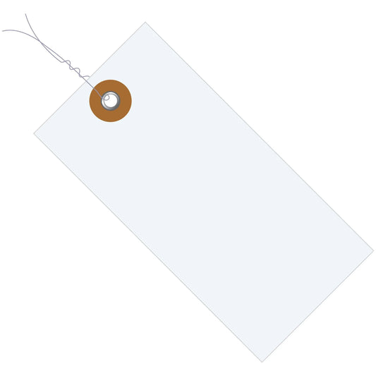 6 1/4 x 3 1/8" Tyvek® Shipping Tags - Pre-Wired - G13083 Box Packaging Partner