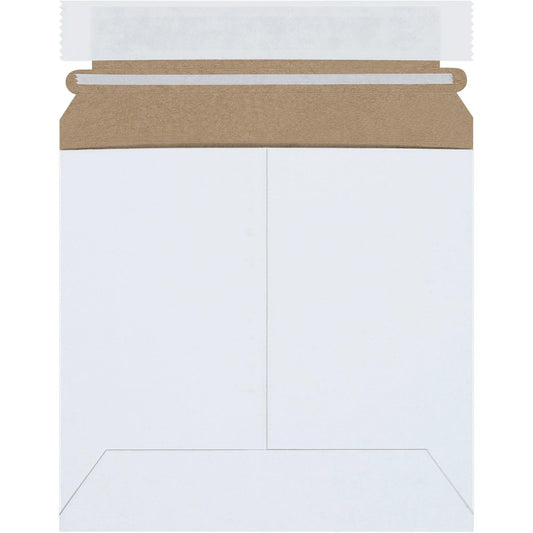 6 3/8 x 6" White Self-Seal Stayflats Plus® Mailers - RM6SS Box Packaging Partner