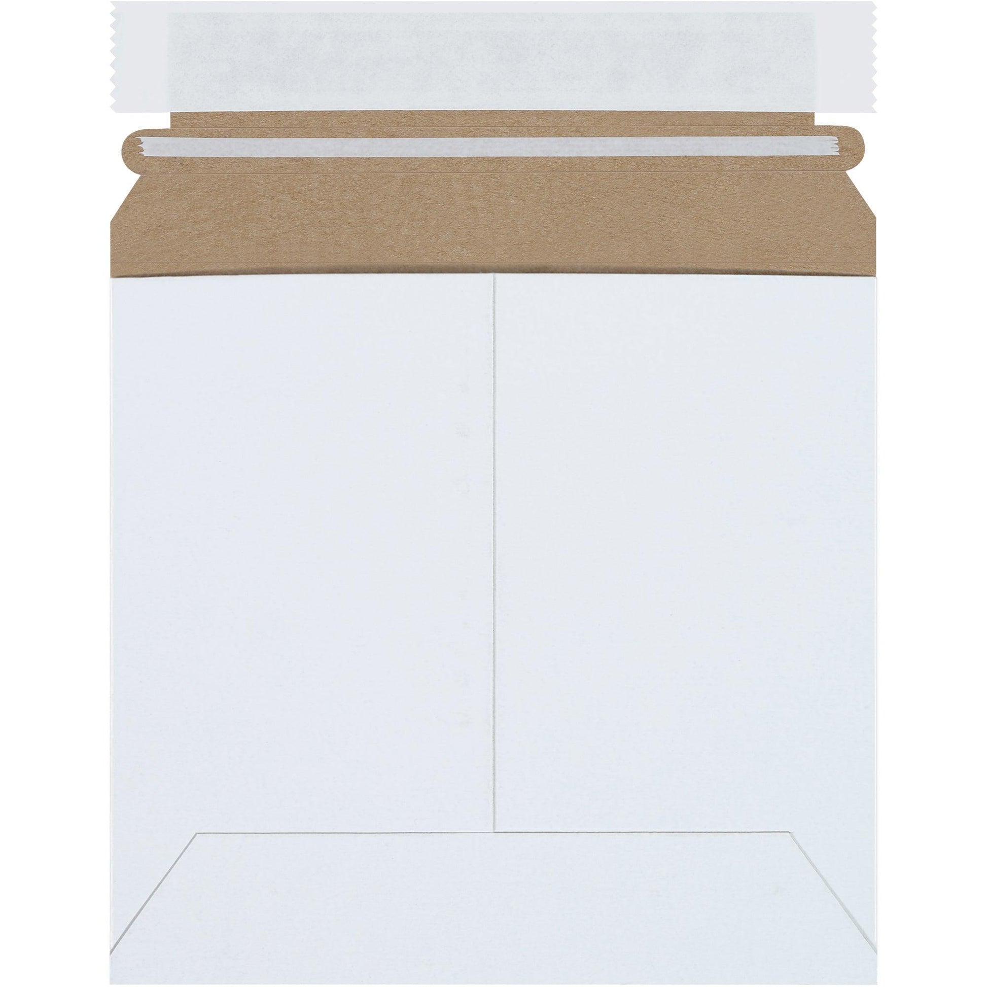 6 3/8 x 6" White Self-Seal Stayflats Plus® Mailers - RM6SS