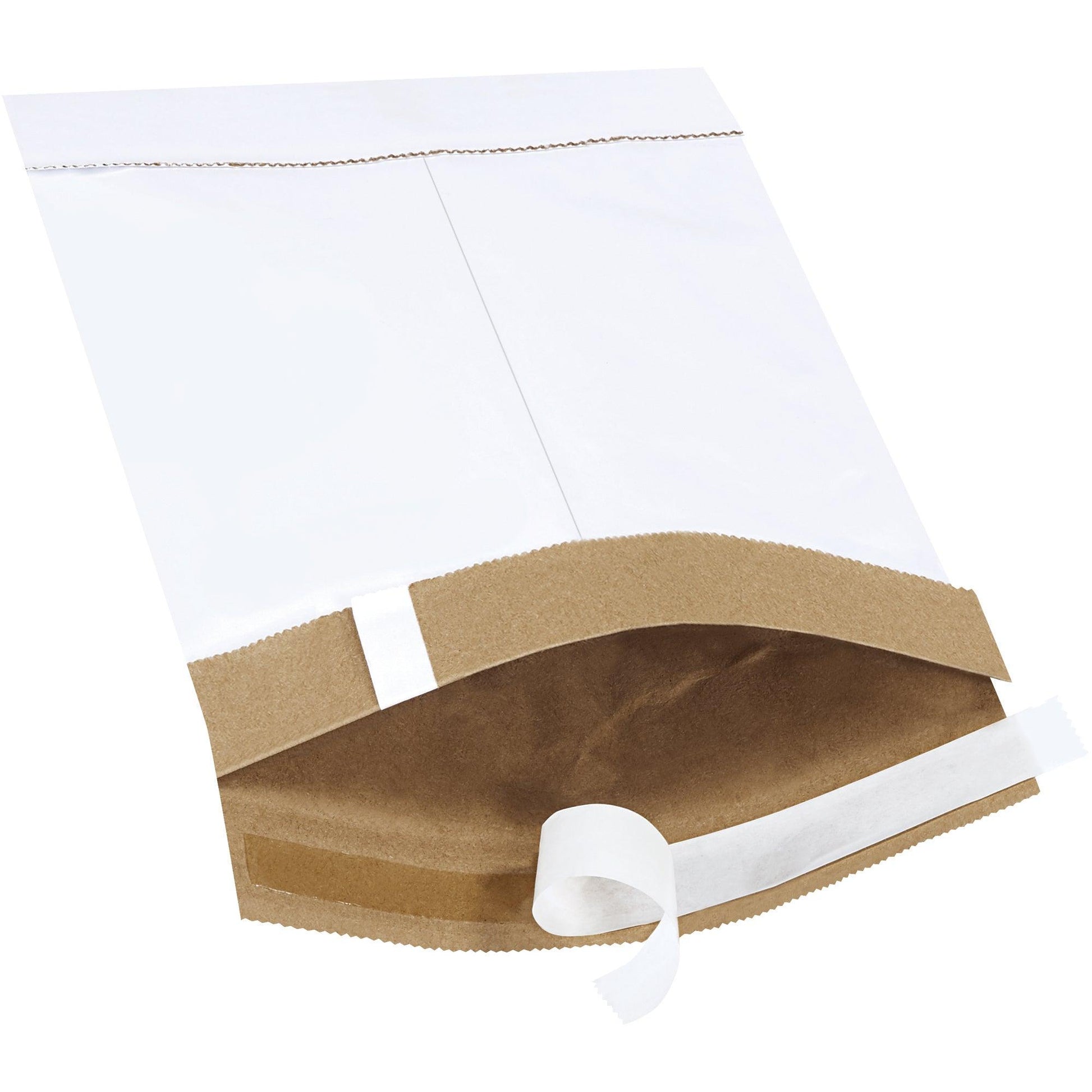 6 x 10" White #0 Self-Seal Padded Mailers - B803WSS