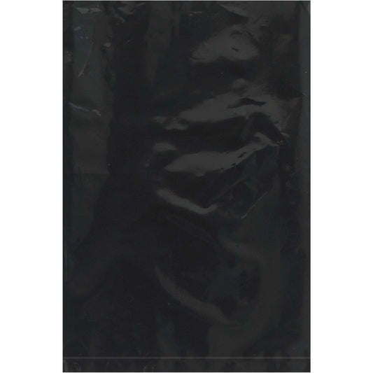 6 x 9" - 2 Mil Black Flat Poly Bags - PB440BK