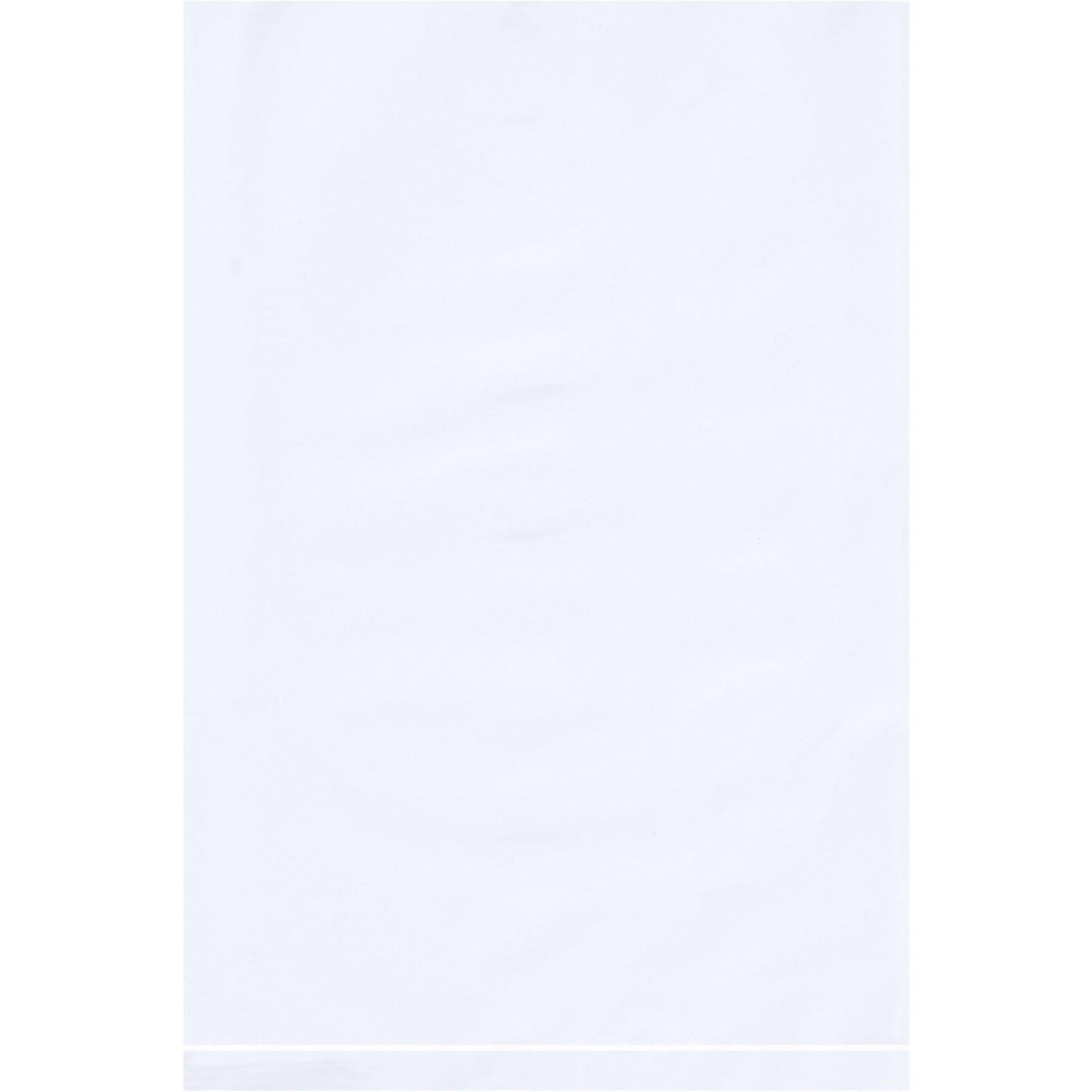 6 x 9" - 2 Mil White Flat Poly Bags - PB440W