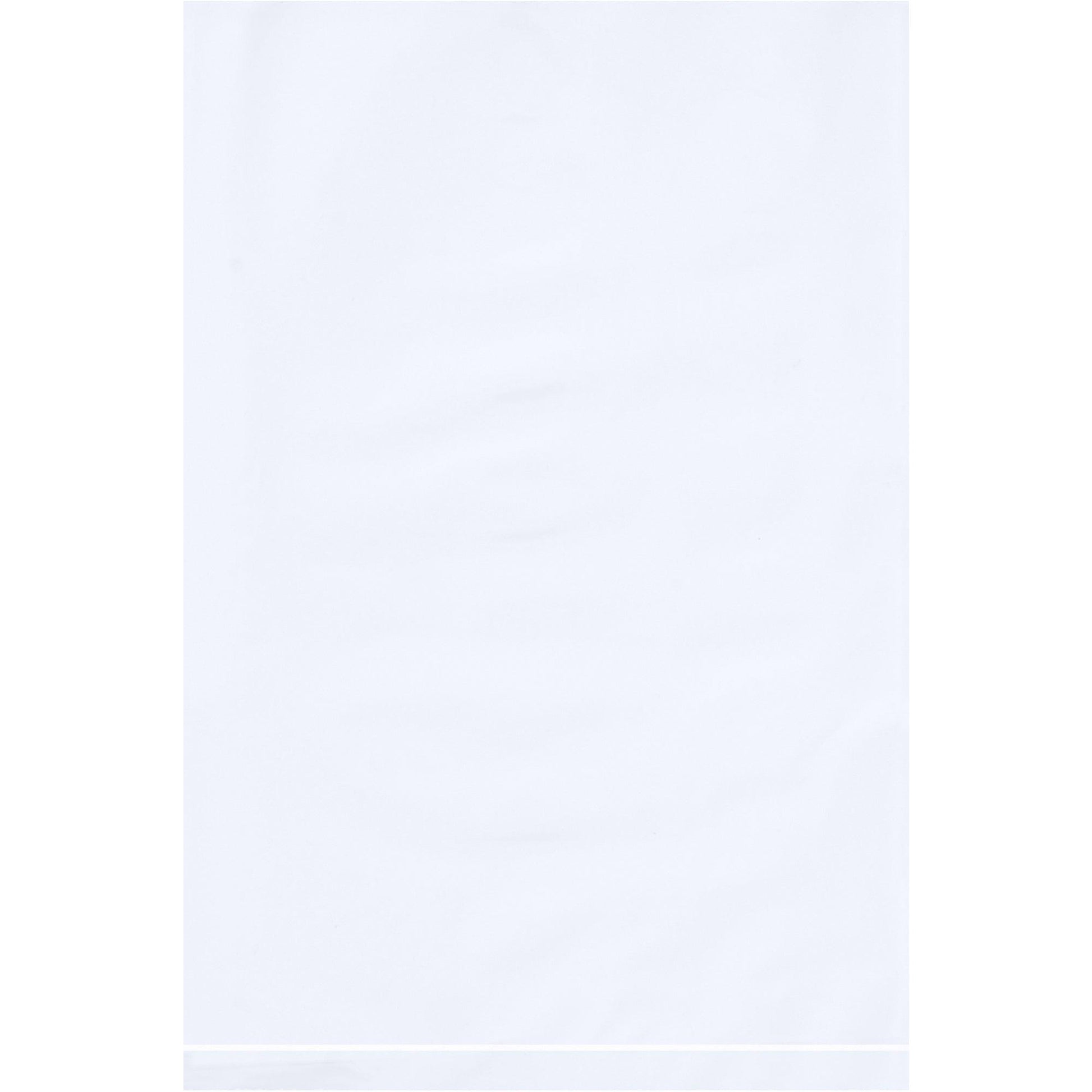 6 x 9" - 2 Mil White Flat Poly Bags - PB440W